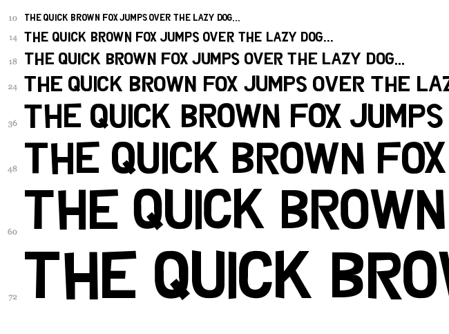 Zed Said font waterfall